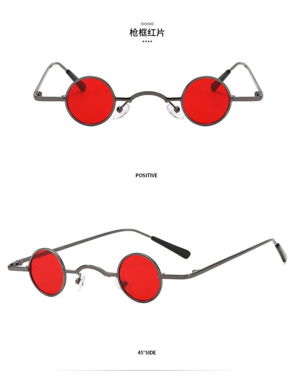 Unisex Hip Hop gafas de sol extra pequeñas - Imagen 4