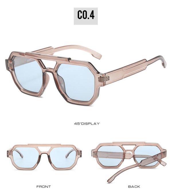 Gafas de sol de doble haz poligonales piloto - Imagen 4