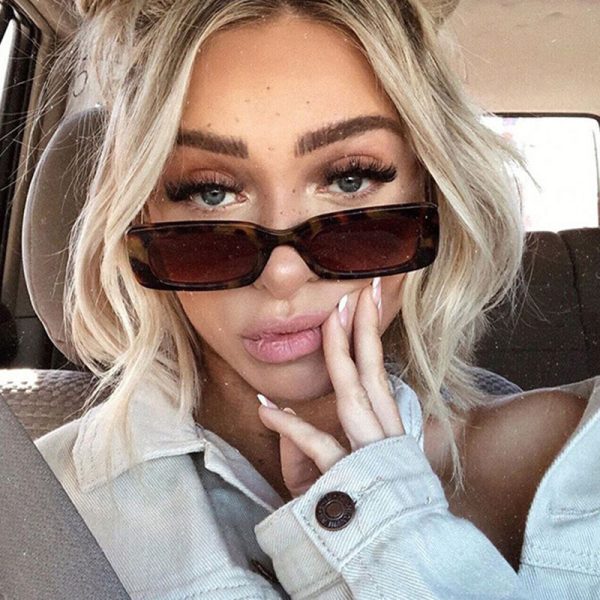 Gafas de sol para mujer de montura pequeña rectangular
