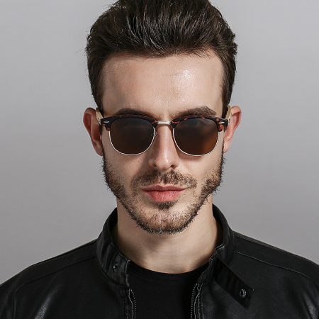 Nuevas gafas de sol para hombre clásicas de espejo