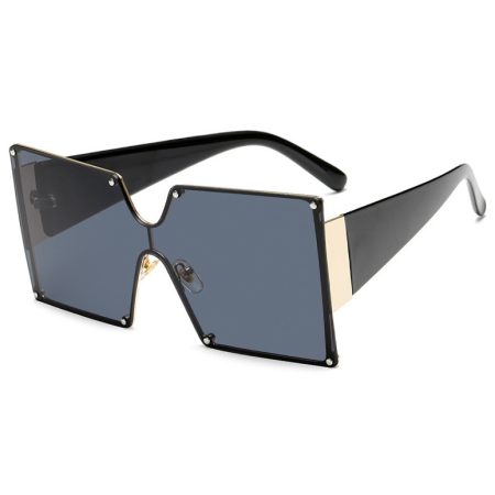 Gafas de sol para mujer con montura grande de metal