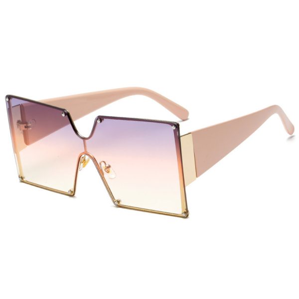 Gafas de sol para mujer con montura grande de metal - Imagen 4