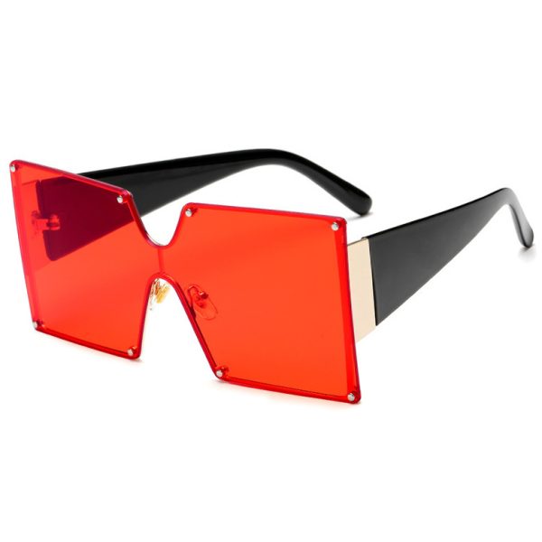 Gafas de sol para mujer con montura grande de metal - Imagen 7