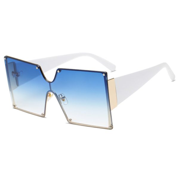 Gafas de sol para mujer con montura grande de metal - Imagen 2