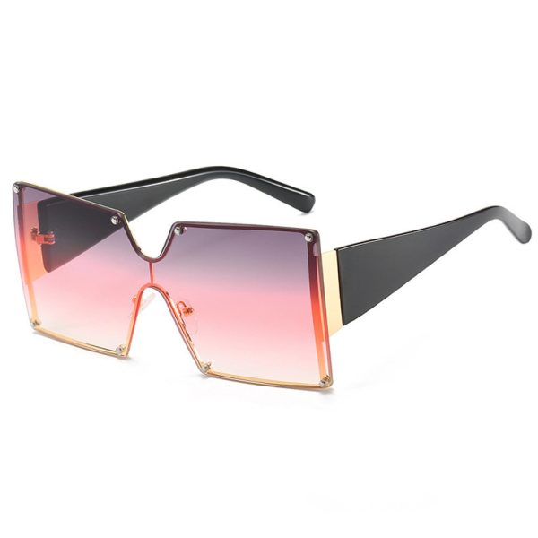 Gafas de sol para mujer con montura grande de metal - Imagen 3