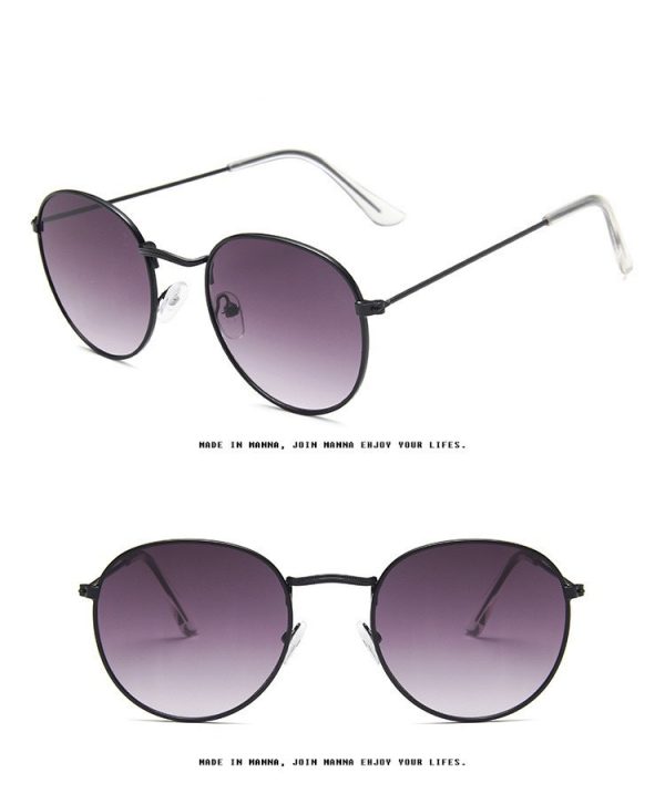 Gafas de sol de color con montura redonda estilo Prince - Imagen 7
