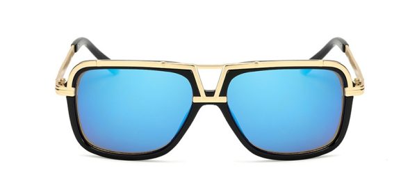 Gafas de sol para hombre estilo retro con montura grande, estilo sapo - Imagen 7