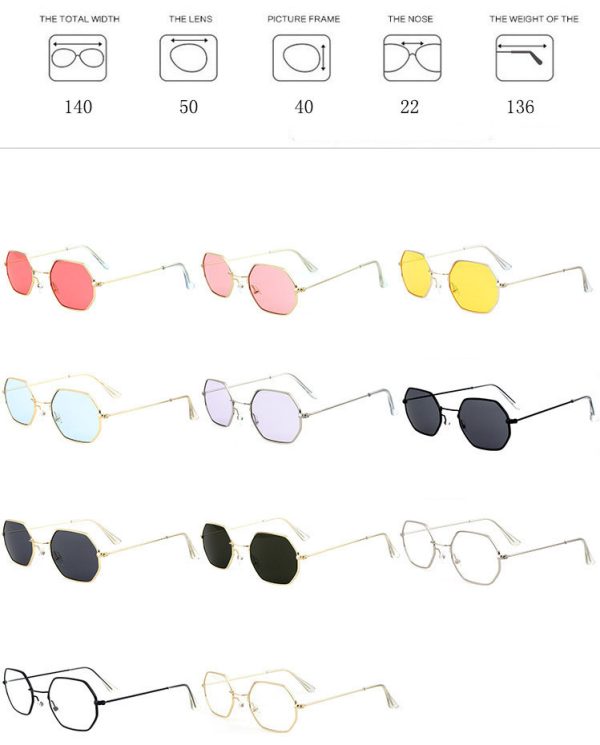 Gafas de sol poligonales Ocean Piece - Imagen 7