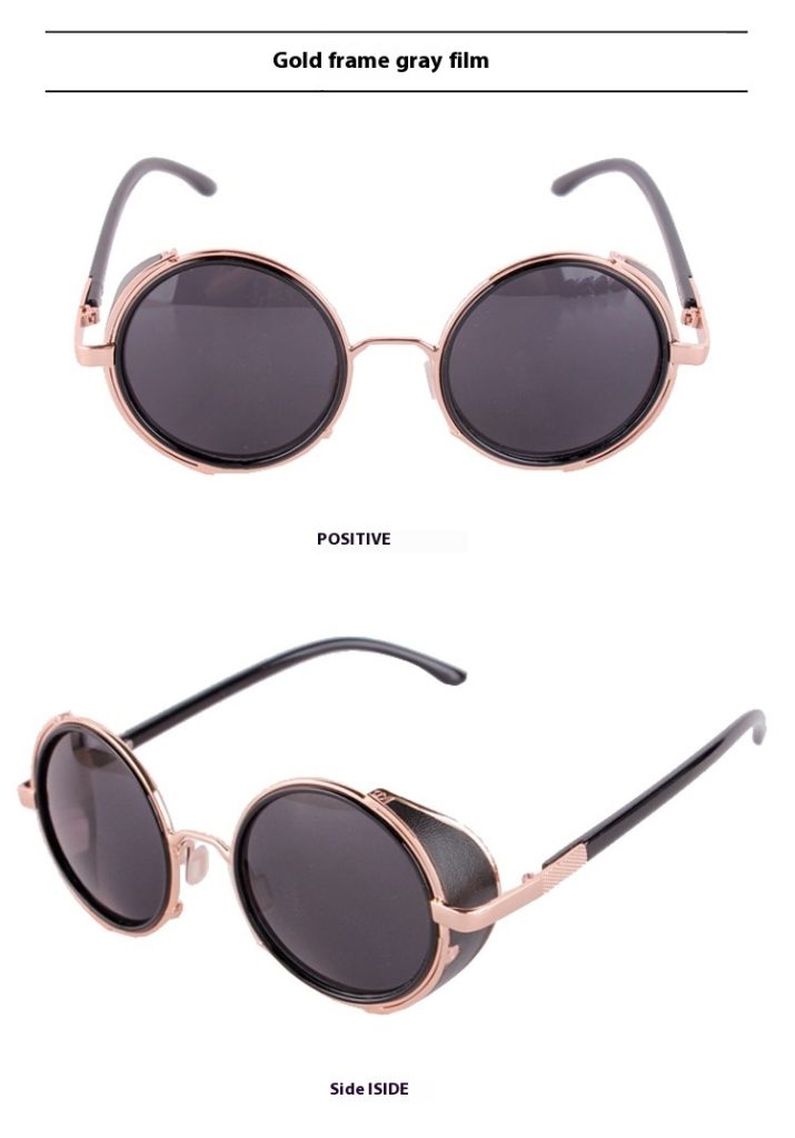 Gafas de sol para mujer redondas retro con protección UV - Imagen 9