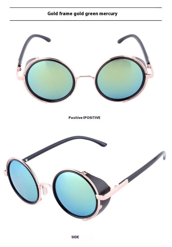 Gafas de sol para mujer redondas retro con protección UV - Imagen 5