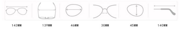 Gafas de sol con forma de ojo de gato - Imagen 4