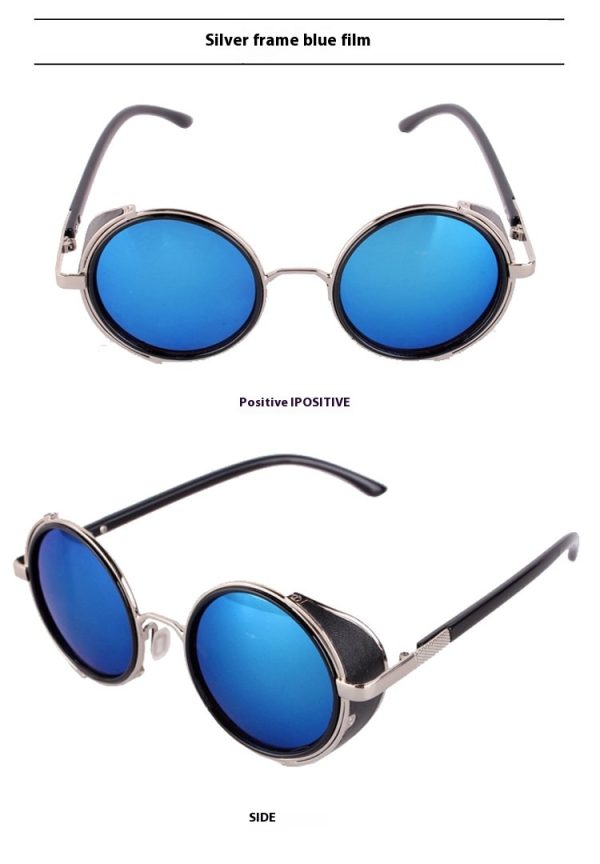 Gafas de sol para mujer redondas retro con protección UV - Imagen 3