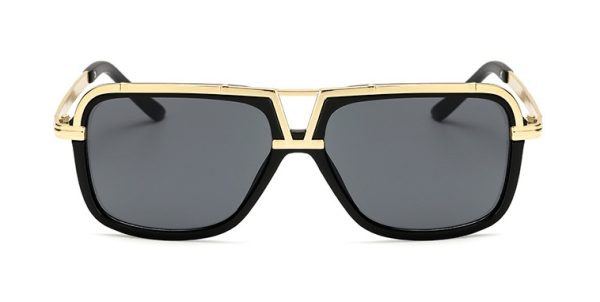 Gafas de sol para hombre estilo retro con montura grande, estilo sapo - Imagen 4
