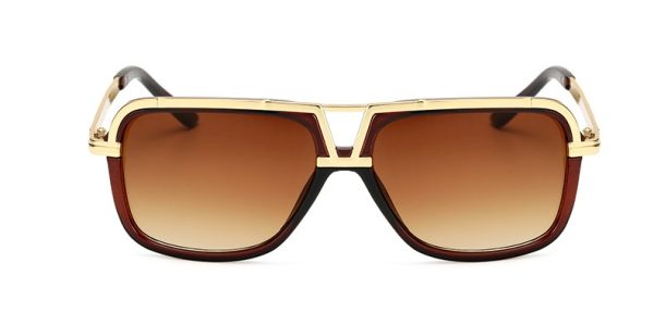 Gafas de sol para hombre estilo retro con montura grande, estilo sapo - Imagen 5