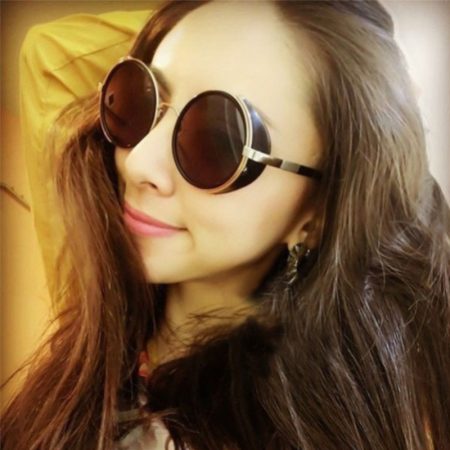Gafas de sol para mujer redondas retro con protección UV