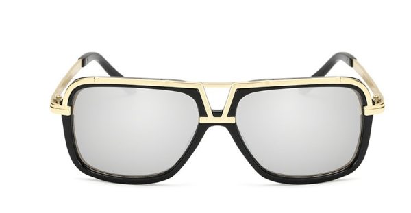 Gafas de sol para hombre estilo retro con montura grande, estilo sapo - Imagen 3