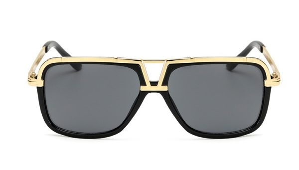 Gafas de sol para hombre estilo retro con montura grande, estilo sapo - Imagen 2