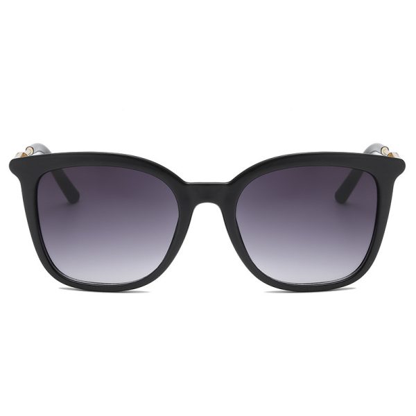 Gafas de sol para mujer huecas de metal estilo street shot vintage - Imagen 7