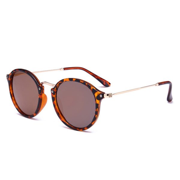 Gafas de sol redondas de metal, estilo retro, para hombre y mujer - Imagen 3