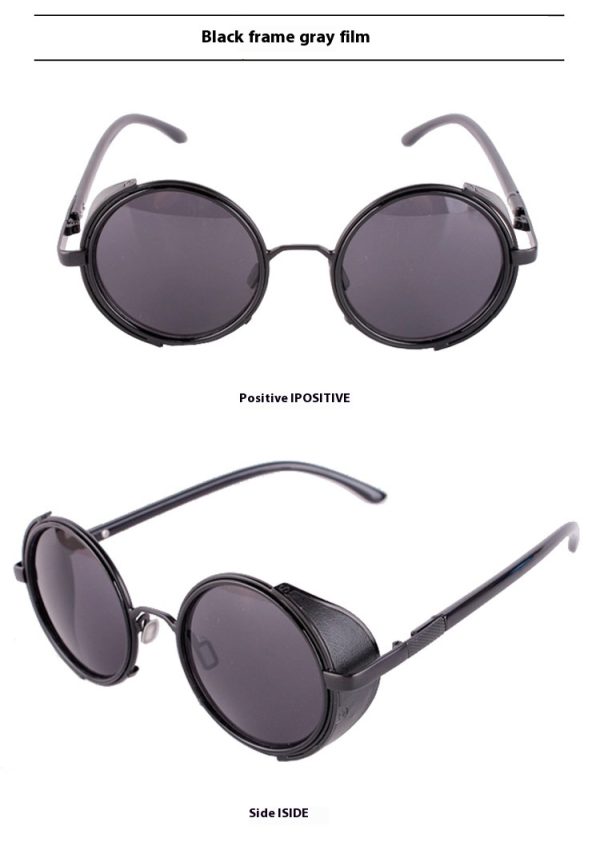Gafas de sol para mujer redondas retro con protección UV - Imagen 2