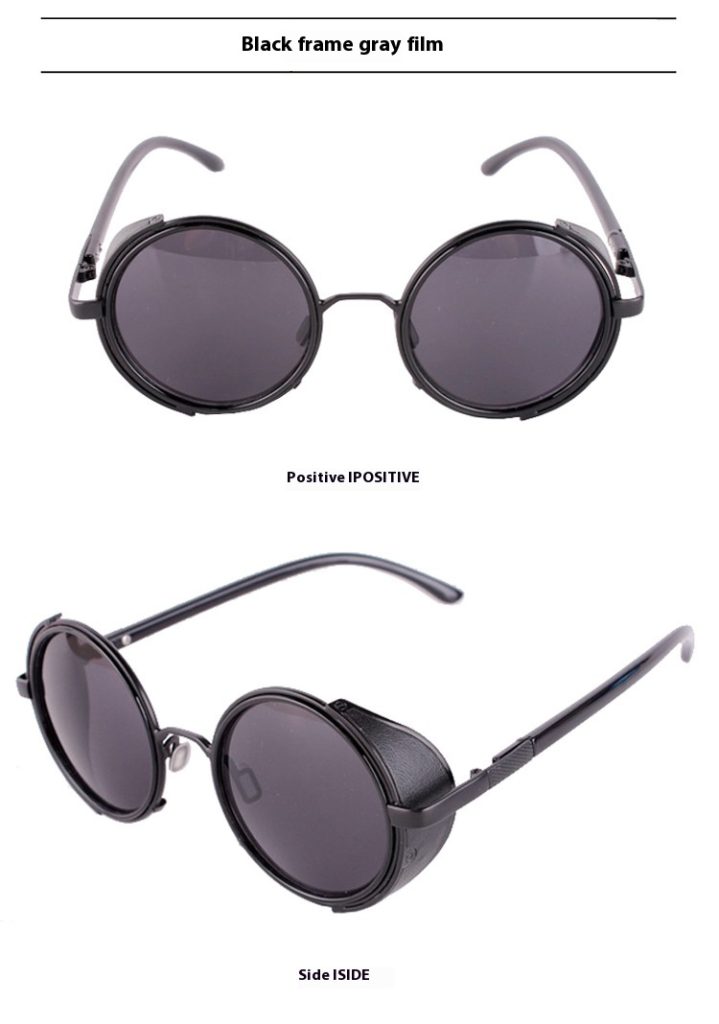 Gafas de sol para mujer redondas retro con protección UV - Imagen 2