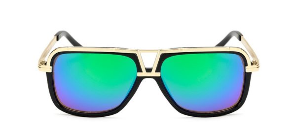 Gafas de sol para hombre estilo retro con montura grande, estilo sapo - Imagen 8