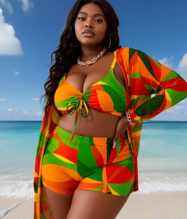 Women's 3-piece Set-piece Casual Swimsuit KA-P691-09
